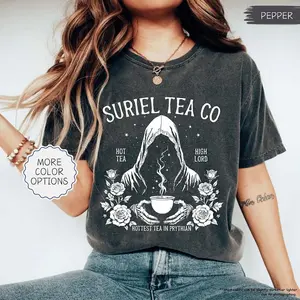 Comfort Colors® Suriel Tea Co Shirt, Fantasy Reader Shirt, Acotar Shirt, A Court Of Thorns and Roses T-Shirt, Bookish Gift, Book Lover Shirt