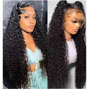 Human hair wigs- natural black, Jerry curly, full lace Front, high quality, Soft &smooth