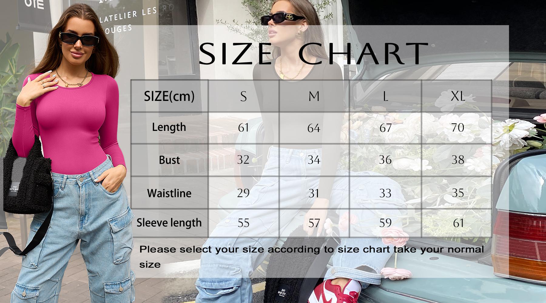 OQQ-Nine cents Women's 2 Piece Bodysuits Sexy Ribbed One Piece Long Sleeve Crew Neck Tops Bodysuits Soft Stretchy Womenswear Underwear SpringStatements