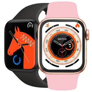 Smartwatch with high-definition full touch screen, fitness tracker watch, suitable for both men and women, fitness activities, music playback, step distance measurement, phone connection, sports mode, and custom wallpapers