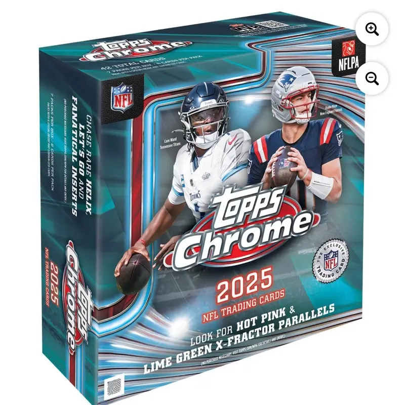 2025 NFL Topps Chrome Mega Box