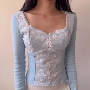 Bluebell Long Sleeve Pointelle Tee