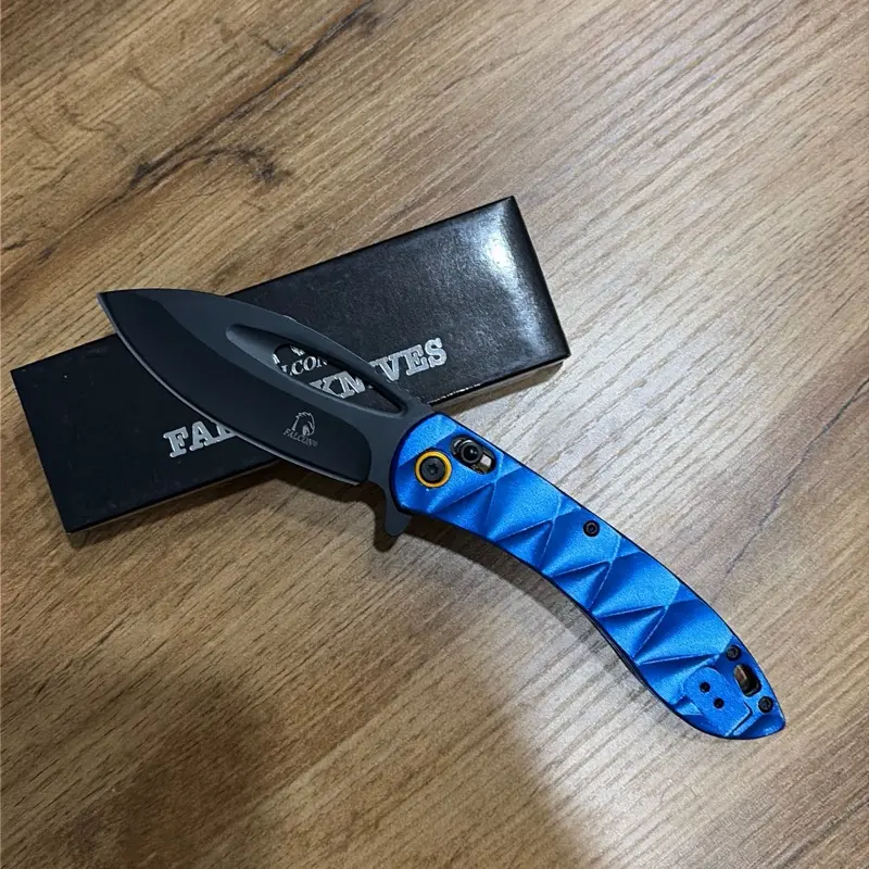 Blue Tactical Pocket Knife - Great EDC