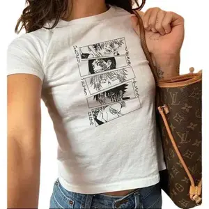 Anime Baby Tee, Jujutsu Kaisen Babytee, Y2K Graphic Babytees, Manga Shirt, JJk Tee, Gift for Anime Lover, Anime Merch, 90s Anime