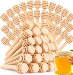 25 count Honey Dipper Sticks - Wooden Honey Dipper- 3 Inch Mini Wooden Honeycomb Sticks, Honey Stirrer Stick For Honey Jar Dispense Drizzle Honey and Wedding Party Favors