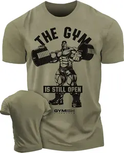 021. Gym is Still Open Funny Motivational Workout Gym T-Shirt for Men