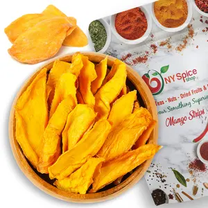 Dried Mango Slices - Delicious Texture Soft & Juicy Low Sugar Added Dried Mango - Naturally Ripened Mangos Dried Fruits - Gluten Free Dry Mangoes