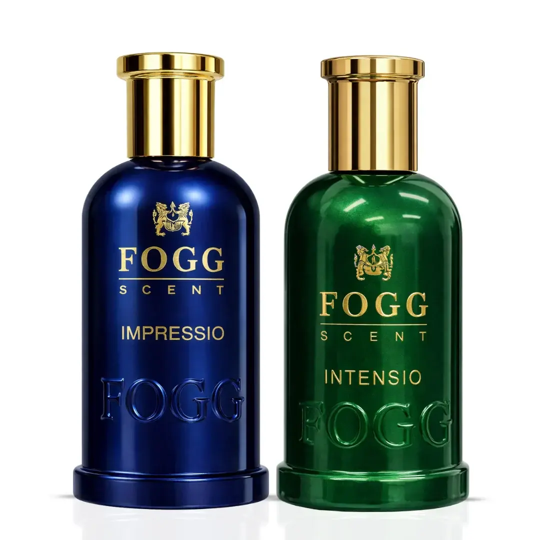 Impressio & Intensio for Men Eau de Parfum Spray 100ml (3.38 oz) by Fogg (Bundle)