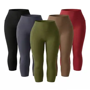High Waist Yoga Pants Womens Leggings Pockets Workout Fitness Breathable Stretchy Non See Through Athletic Wear leggins comodos mujer