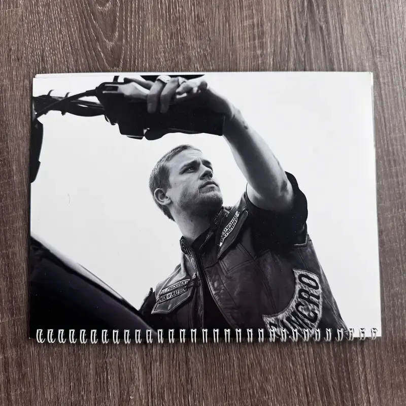 Jax Teller 2027 Calendar, Motorcycle Drama Wall Calendar, Biker Photo Calendar, Outlaw Rider Monthly Planner, Gift for Motorcycle Fans, TV Drama Lovers, Dad, Husband and Boyfriend, Garage Office Decor, Trending Biker Calendar 2027