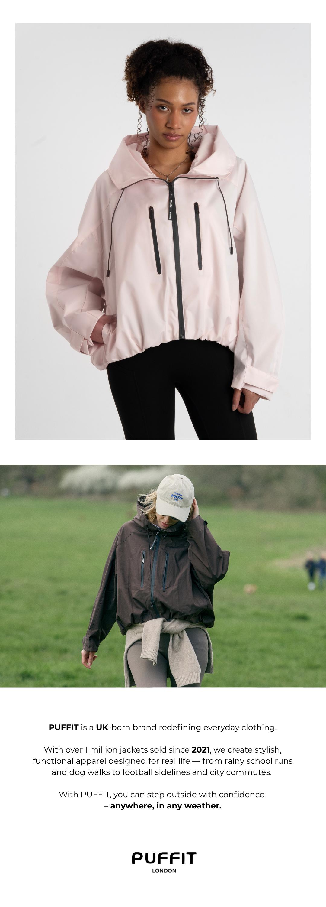 【Restocked】PUFFIT STM-TEX Short One-Size Rain Jacket With Pleated Hem,Hooded Jacket,Waterproof Jacket,Women Jacket,Wide-Brim Hood,Adjustable Cuffs,Zips,Outdoor Sport,Jacket,Statements,Windbreaker,Spring,Dog Walking,School Running,Football Mum,Stylish 【Restocked】PUFFIT STM-TEX Short One-Size Rain Jacket With Pleated Hem,Hooded Jacket,Waterproof Jacket,Women Jacket,Wide-Brim Hood,Adjustable Cuffs,Zips,Outdoor Sport,Jacket,Statements,Windbreaker,Spring,Dog Walking,School Running,Football Mum,Stylish