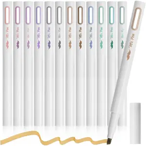 - Aesthetic Highlighters, 12 Pack, Muted Pastel Colors, Cute Highlighters  Colors for Journaling, Highlighting, Underlining,  Dry,  to School Supplies