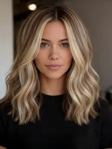 Soft 14 Inch Body Wave Highlight Blond Wig 13x4, 150Density 100% Human Hair, Pre-Cut Baby Hair Lace Front, Women Daily Wear