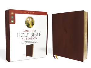 Amplified Holy Bible, XL Edition, Leathersoft, Burgundy by Zondervan [Leatherbound Book]