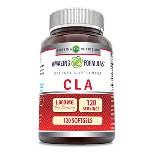 Amazing Formulas CLA 1000 Mg Supplement | 120 Softgels | Non-GMO | Gluten-Free | Made in USA