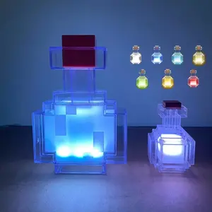Table Lamp LED Potion Shape, USB C Rechargeable Light-up 8 Color Changing Light for Bedroom, Desk, Playroom Home Decor