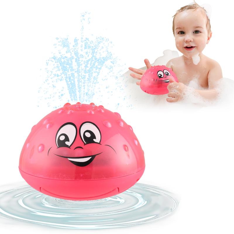 Water Spray Toys Baby Bath Toys with Glowing Whale Design Bathtub Toys for Toddlers Aged 1-3 Interactive Water Games for Babies Aged 6-12-18 Months