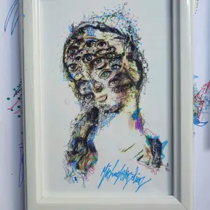 Michael Alan Alien "Eye See Everything" 4"x6" fine art print