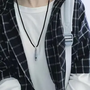 Titanium Alloy Emergency Whistle, Portable Loud Survival Whistle, Outdoor Hiking Camping Edc Tool Accessory, Essential Gear for Outdoors, Survival Equipment