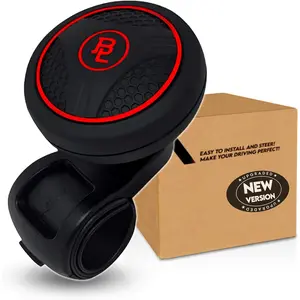 BL Steering Wheel Knob Spinner - Universal Non-Slip Fit, ABS &   Finish  Knob with Metal Ball Bearing - Ideal for , ,  ( Red)