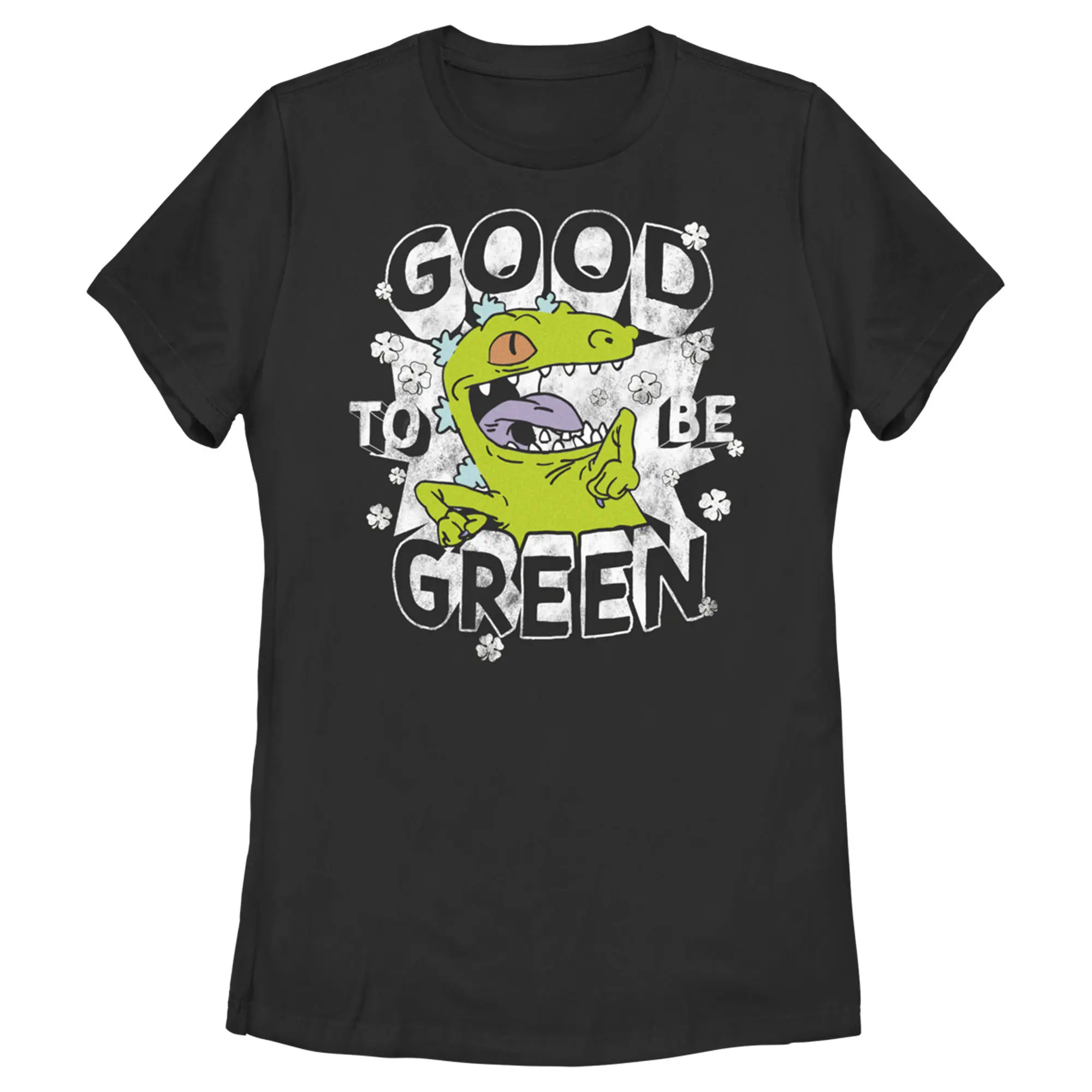 Women's Rugrats St. Patrick's Day Reptar Good to be Green T-Shirt