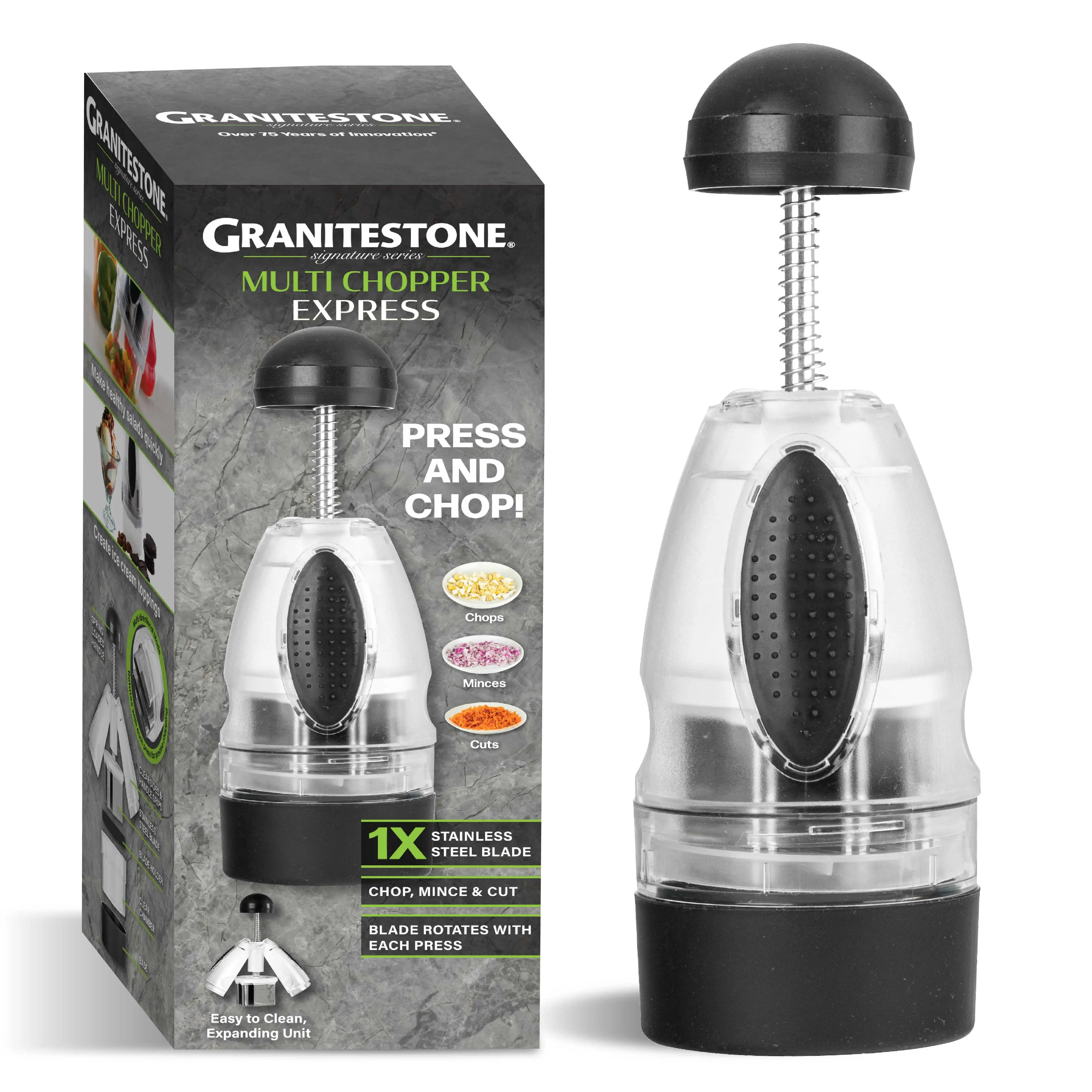 Granitestone Multi Chopper Express - Signature Series Stainless Steel Multi-Directional Blade