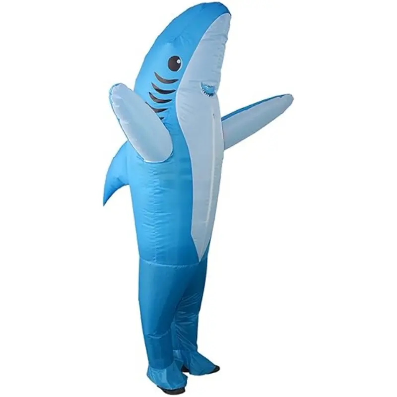 Inflatable Costume Shark Full Body Unicorn Air Blow-up Deluxe Halloween Costume-Adult Size