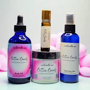 The Kandle Shop 4 Set of Beauty Bundle - Body Butter, Body Drop & Roll up, Spray, Hydrating, Moisturizing, Silky Soft Skin, Available in various fragrances