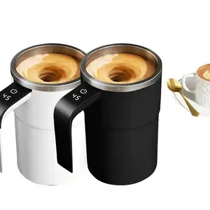 Portable Automatic Mixing Cup, USB Rechargeable Magnetic Mixing Cup, Multifunctional Coffee Mixing Cup for Home Kitchen, Coffee Cups, Magnetic Stirring Cup, Gifts For Women