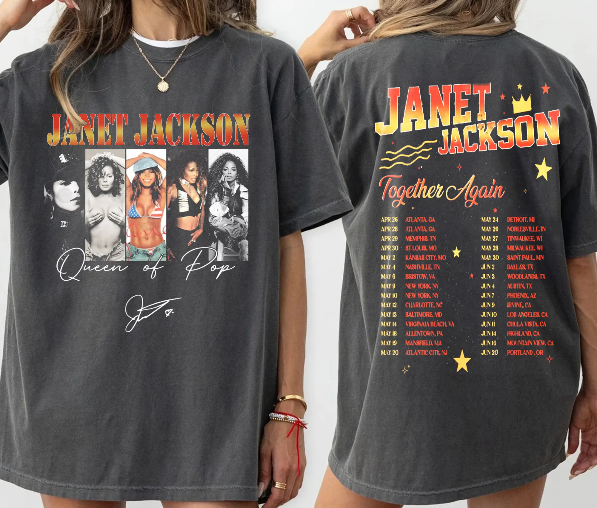 Janet Jackson Double Side Shirt Together Again Tour 90s Janet Jackson Concert Shirt Janet Jackson Shirt