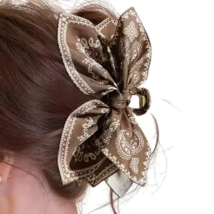 Bandana Hair Claw - Brown