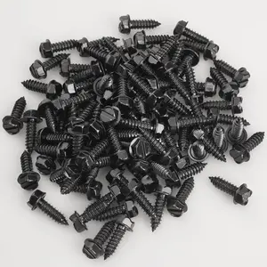 Rustproof 100 Pcs License Plate Screws, Premium Anti-Rattle Bolts for Front & Rear Plates, Eco-Friendly Lead-Free Nickel-Free Screws for Domestic Vehicle