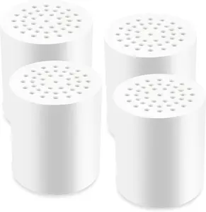 4 Pack 20 Stage Shower  Filter, Shower Filter Replacement  for Hard Water, Universally Compatible With Any Similar Design, High Output, Clean and Softener Water