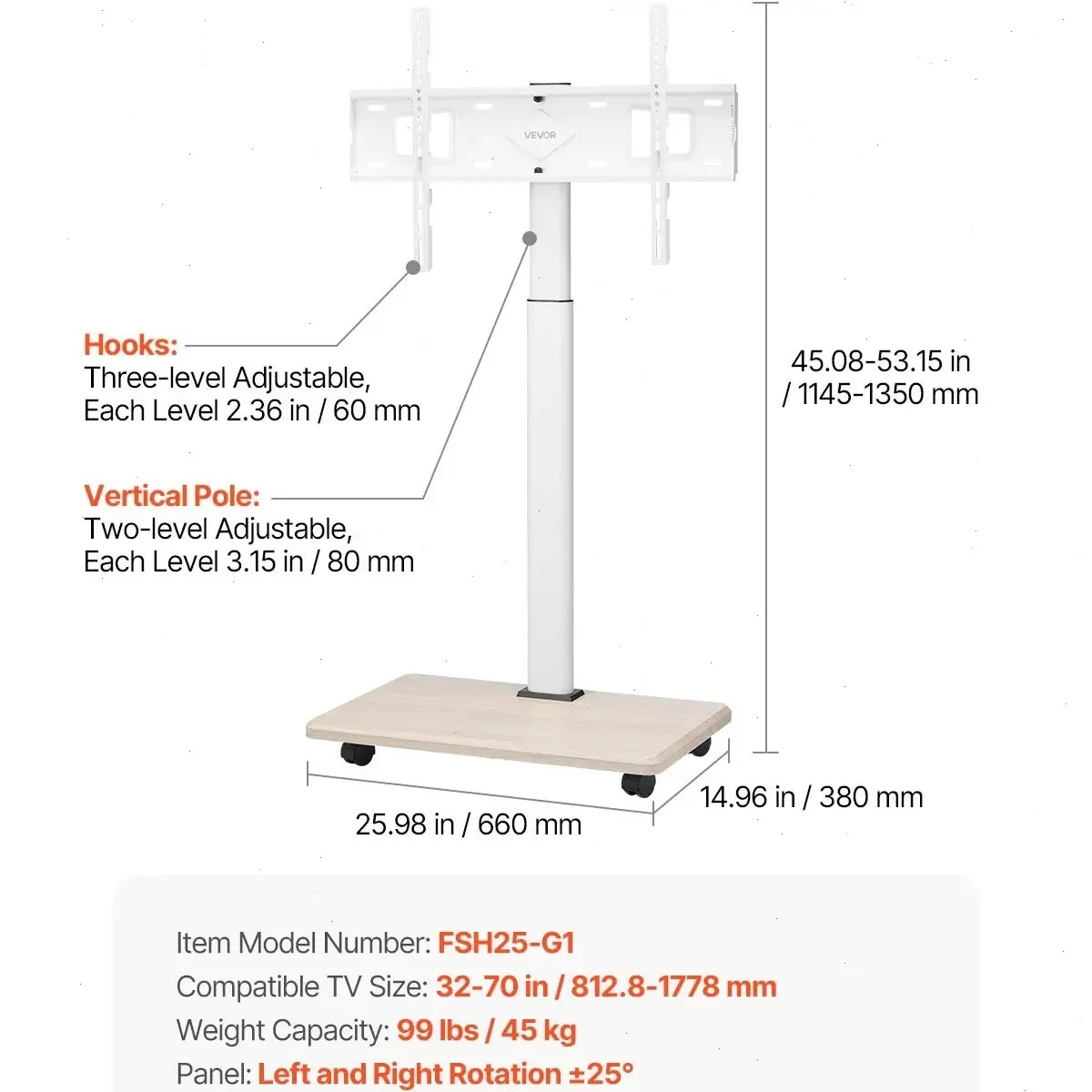 Single Bracket【One-Layer Tray】white