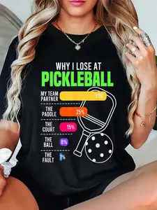 100% Cotton Funny Pickleball Cool Pickleball Lover Pickleball T-Shirt