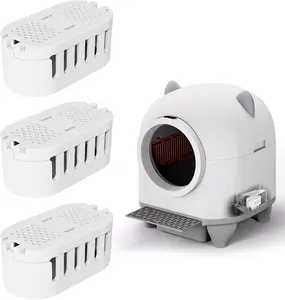 3 - Pack Automatic Self - Cleaning Cat Litter Box Deodorizers: 3 Months of Odor - Free Use