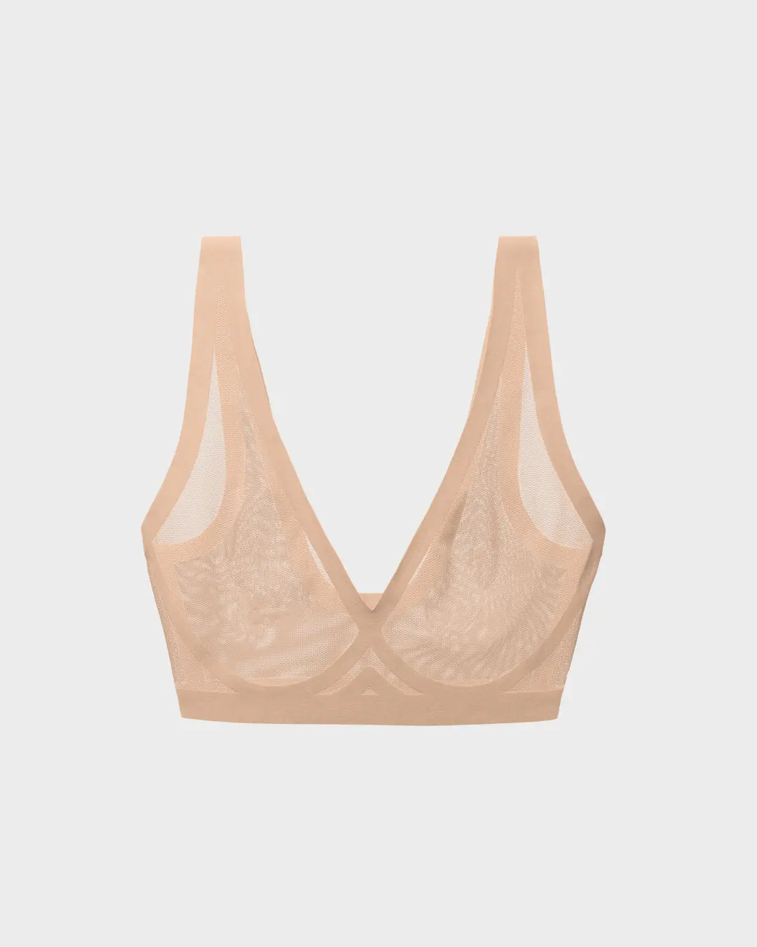 Champagne Mesh Bralette Comfort Comfortable