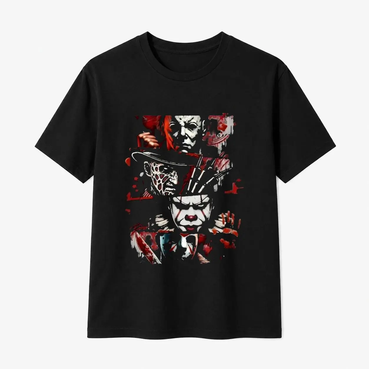 100% Cotton Men's Horror Icon Graphic Cotton TShirt for Men Perfect Casual Streetwear AllSeason Comfort Breathable Crew Neck