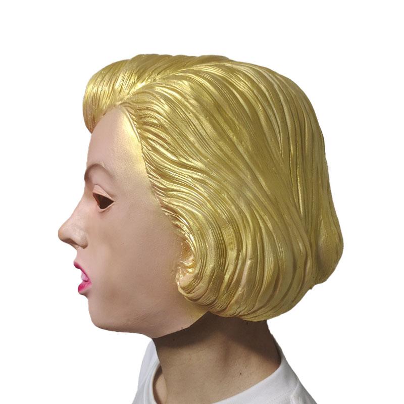 Marilyn Monroe Latex Mask, Iconic Hollywood Star Cosplay Prop, Halloween Costume for Adults creative prank gift