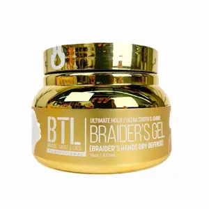BTL Haircare Gel for Braiders - Ultimate Hold, Ultra-Soothing Formula, Glossy Finish, Frizz Control