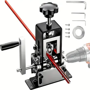 Efficient Drill-Powered & Hand Crank Wire Stripping Machine for 0.06-1 Inch Copper Wires in Recycling