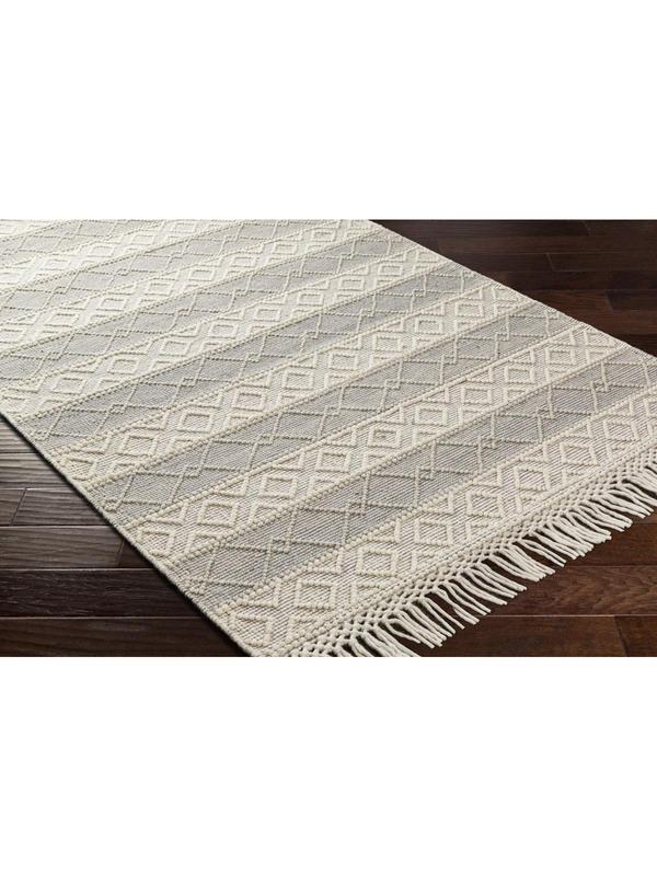 Livabliss Handcrafted Cottage Style 3x3 ft. Hemingway HMG2308 Round Handwoven Rug - HMG2308-3RD, Ivory/Beige/Taupe, Unique Weaving, 60% Wool 40% Polyester Blend, Durable Polyester and Wool Rug for Sports & Outdoor Equestrian Leisure Equipment