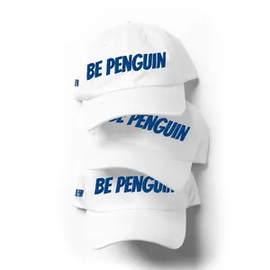 Be Penguin Dad Hat - Soft Plush Design for Comfortable Wear