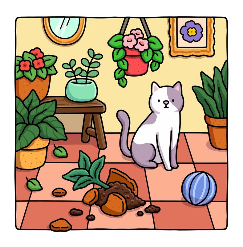 Cat Moments: Meow Life Coloring Book for Adults and Teens Paperback