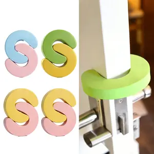 8pcsSoft Durable Foam Door Cushion for Child Proofing, Safely Stops Door Slamming, Protects Little Fingers from Pinching & Keeps Baby/Pet from Being Trapped in Rooms