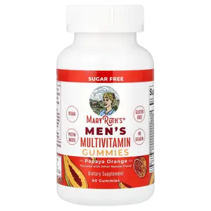 MaryRuth's Men's Multivitamin Gummies, Papaya Orange, 60 Gummies