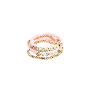 Pink Love Bracelet Set