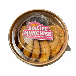 Mini Funfetti Cookie Tin 8 Count with Dipping Sauce Boujee Munchies