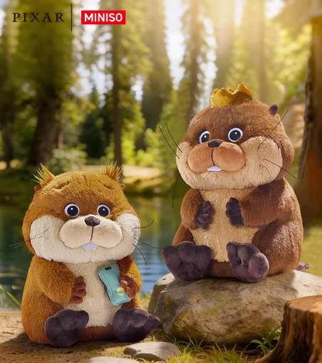 Disney·Pixar's The Beavers' Transformation Plan Series, New & Popular, Cute & Funny Doll, Adorable Official Plush, Perfect Gift