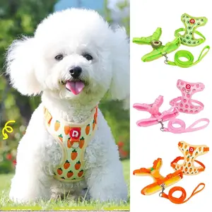Comfortable Vest Style Dog Harness for Small Breeds - No-Pull Breathable Pet Harness with Leash  Dog Accessories